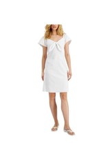 Nine West Womens Minka White Dress, Size 10