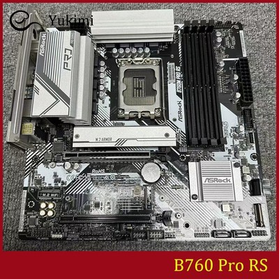 FOR ASROCK B760 Pro RS DDR5*4 LGA1700 256GB HDMI DisplayPort Ｍotherboard Test
