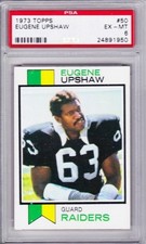 GENE UPSHAW 1973 Topps #50 PSA 6 HOF Raiders