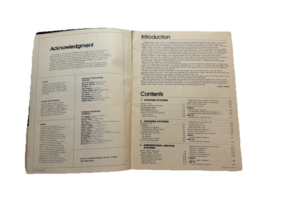 Dodge D-100 D-200 D-300 1970-1979 camioneta pick-up taller manual guía del motor Foto 3 de 4