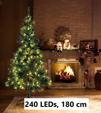 NUOVO Albero di Natale Artificiale LED per Decorazione Festa Addobbi Avvento Bambini Famiglia