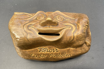 Knorr-Werbe-Spardose - Knorr-Fix für Rouladen - Keramik - 1960er Jahre