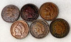 🌸 6 pc INDIAN HEAD Cent Set: 1900 1902 1904 1905 1906 1907