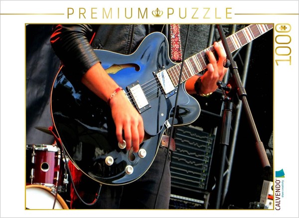 Calvendo Puzzle Guitarist On Stage | 1000 Pieces, Finished Size 25.2 × 18.9 In (-image