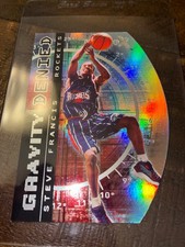 2000-01 E-X STEVE FRANCIS GRAVITY DENIED #8GD DIE CUT NMMT ROCKETS SP