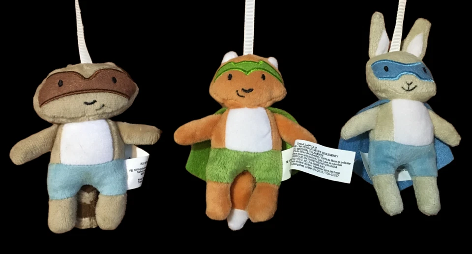 Мобильная кроватка Trend Lab Superhero плюшевые мягкие животные Kapow Cloud РЕДКАЯ РЕДКОСТЬ РЕДКИЙ ТОВАР - Изображение 4 из 4