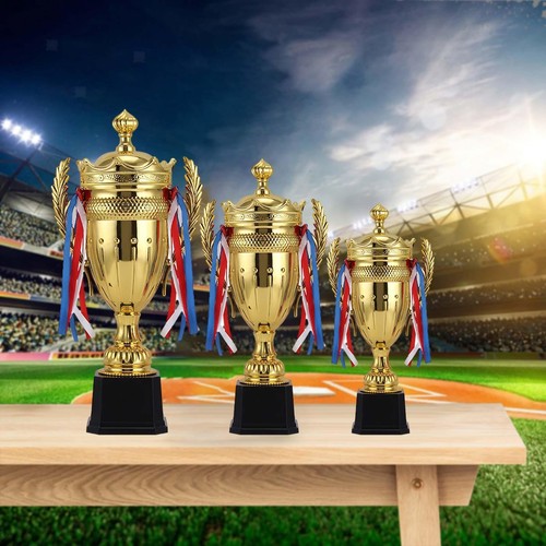 TROPHÉE D'OR DE 12,6 Pouces Pour Les Compétitions De Réunions Sportives