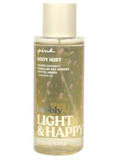 VICTORIA  S SECRET PINK LIGHT  HAPPY BUBBLY FRAGRANCE BODY MIST SPRAY 8.4 oz NEW