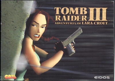 1998 Promo Postkarte: Eidos Interactive's TOMB RAIDER III Videospiel. Kostenloser Versand UK