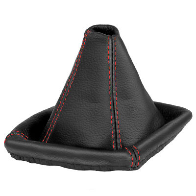 Shift Boot Shift Boot for BMW 3 Series E46 1998-2007 Model 100% Leather Black Red