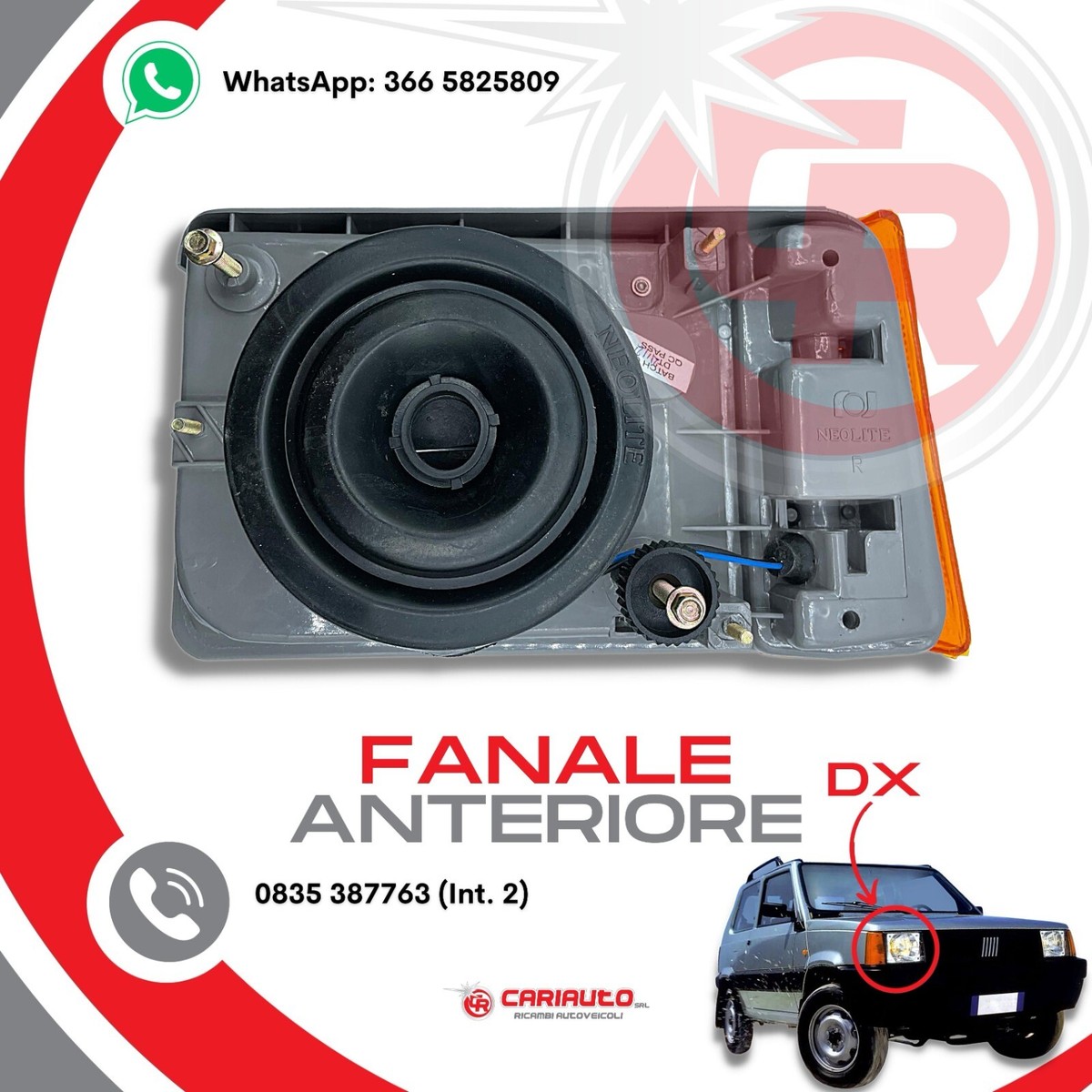 Phare Avant Gauche Fiat Panda 1986-2003 à Réglage électrique FIR