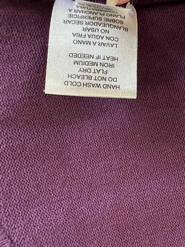 JOSEPH A Open Front Rayon blend Purple Sleeve Knit Cardigan size L, NWOT - Picture 7 of 8