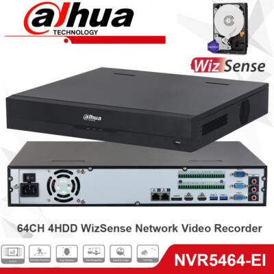 Dahua NVR5464-EI 64CH NVR 32MP Video Audio Recorder Überwachungssystem CCTV