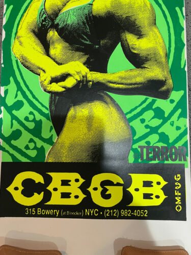 Tool POSTER Rollins Band 1992 CBGB New York Silkscreen Rare Early Tool by Terror - Bild 3 von 3