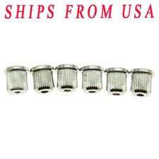 KAISH 6x Nickel Guitar String Thru Body 5/16" String Ferrules fit USA Telecaster