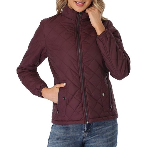 Women's Winter Long Sleeve Down Coat Slim Fit Lapel Collar Zip Solid Short Coat - Picture 47 of 48