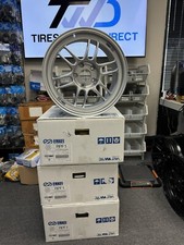 17x8.5 30 Enkei Rpf1 5x114.3 Silver Paint Wheels Set Of 4