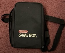 Vintage Official Nintendo Original Gameboy Carrying Case Bag w/ Strap in Black