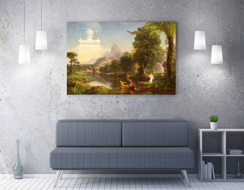 THOMAS COLE, VOYAGE OF LIFE: YOUTH -CANVAS WALL ARTWORK PIC PRINT - Picture 2 of 2