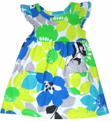 Mädchen KLEID Glockenärmel FLORAL Baumwolljersey CARTERS Sommer Gehrock | 2 Jahre 6 Jahre