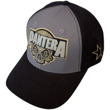 Pantera - Skull - Black & Charcoal -OSFA Meshback Baseball Cap