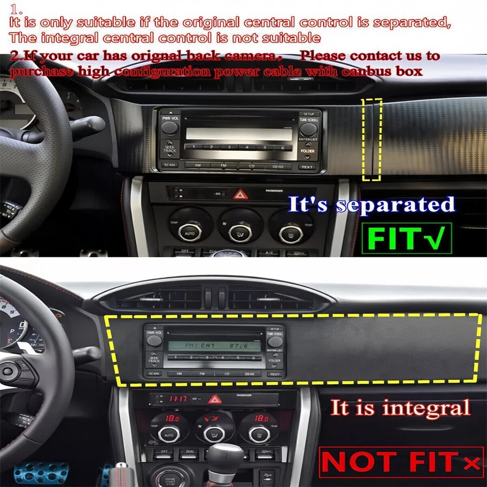Upgraded Head Unit Car Radio for 2012-2016 Subaru BRZ Scion FRS Toyota 86 GT86 Foto 3 de 4