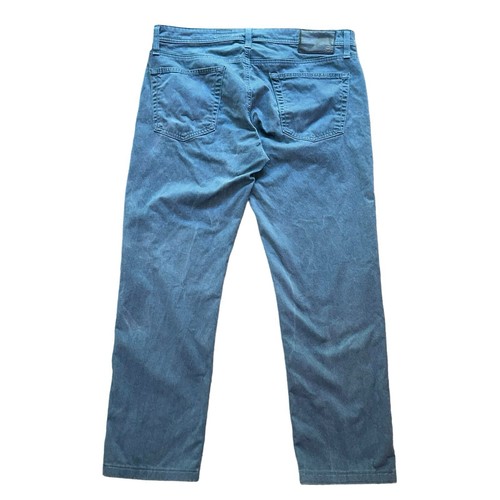 Adriano Goldschmeid Herren Hose The Tellis blau Fischgrät Größe 34x26 LESEN SIE UNTEN - Bild 6 von 12