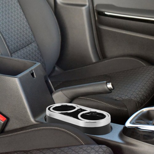 Car Plastic Double-Hole Drink Cup Holder Multifunctional Beverage Cup Rack - Bild 9 von 12