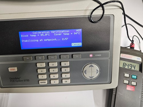 Perkin Elmer ABI GeneAmp PCR 9700 Thermocycler - 96-Well Aluminum Module - Picture 7 of 9