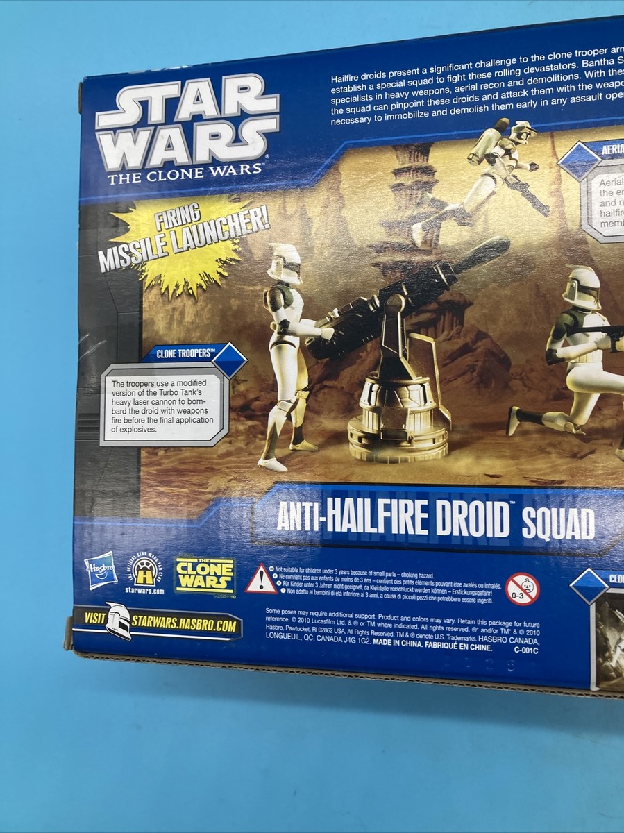 Star Wars The Clone Wars Anti-Hailfire Droid Squad Battle Star Wars The Clone Wars Anti-Hailfire Droid Squad Battle