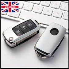 Chrome Silver Key Cover For Seat Leon Ibiza Mii Altea Alhambra Case Fob TPU t57*