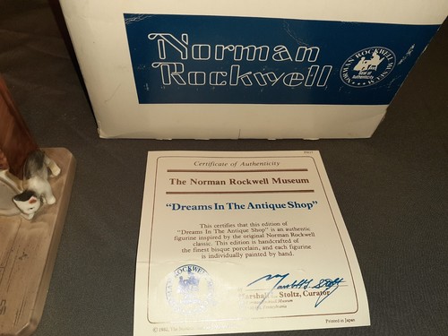 Norman Rockwell “Dreams In The Antique Shop” Vintage Museum Collection 1982 EUC - Picture 4 of 18