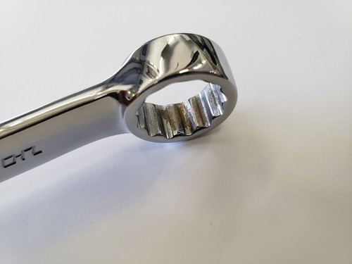 Snap-on Tools USA NEW 7/16" BS 12-Point Short Chrome Combo Wrench WOEX120B - Picture 9 of 10