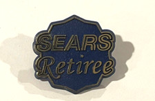 Vintage Sears Retiree Pin 1 1/4", plastic