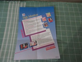 Super Nintendo SNES/NES "High Adventure High Excitement" poster NICE