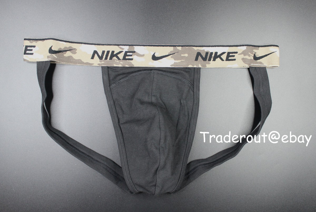 Nike mens black brown camo waistband jock strap jockstraps