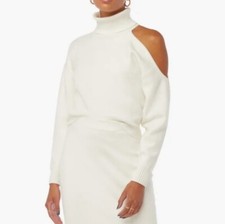 New JustFab Asymmetrical One Shoulder Sweater Size Medium
