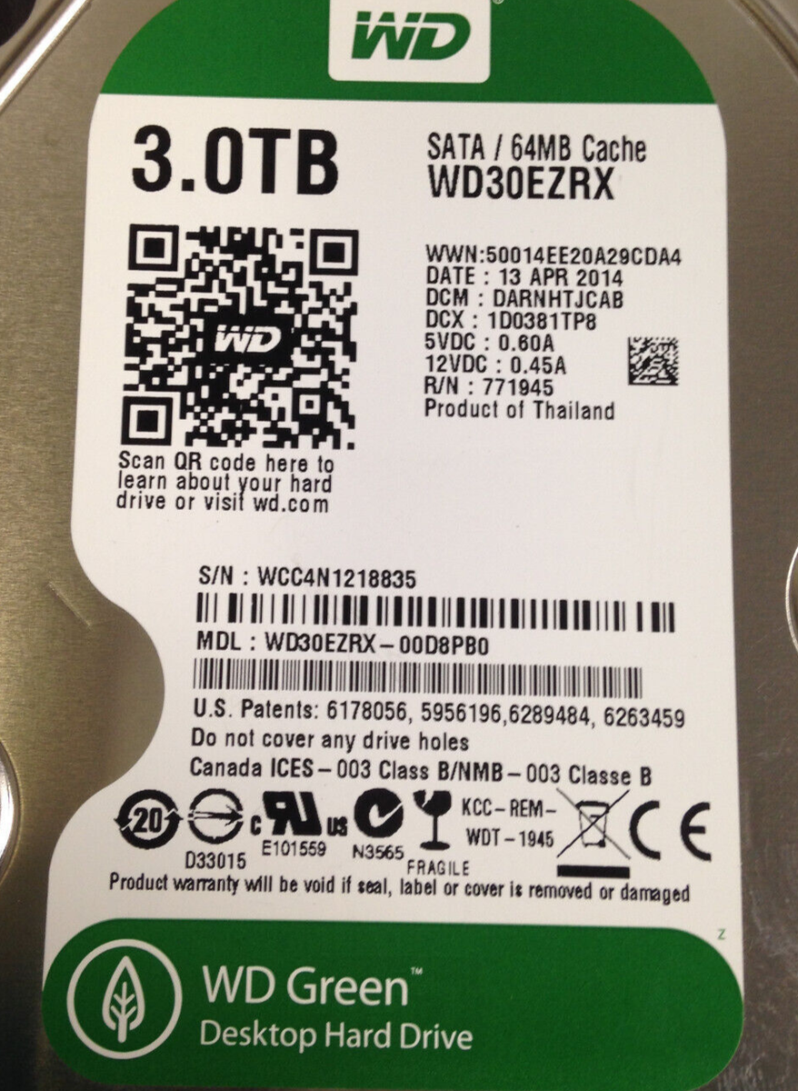 Hdd Western Digital Wd30ezrx WD30EZRX WD WD30EZRX Electronics