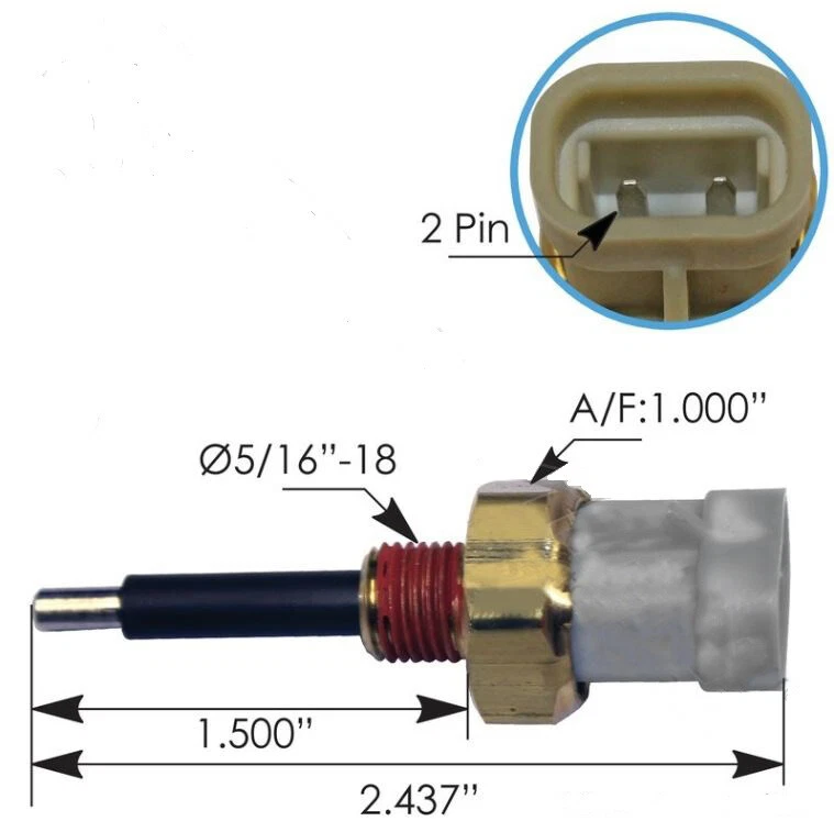 PACCAR Coolant Level Sensor [Q211026S] Truck Parts HQ, 43 OFF
