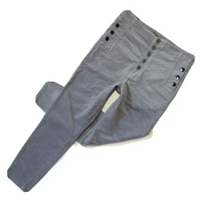 NWT J Brand Natasha Sky High Crop Skinny in Coated Silverspoon Velvet Pants 31