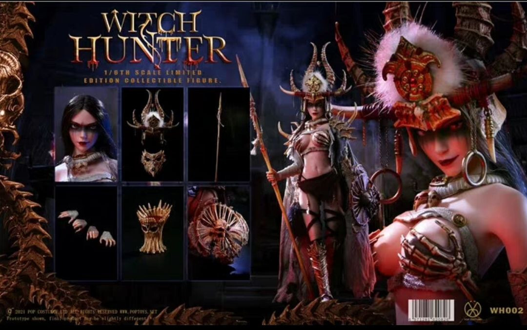POPTOYS 1/6 ウィッチハンター 専用 フラグ WH003 POPTOYS Witch Hunter Black Shaman Aphaia 1/6 Scale Female
