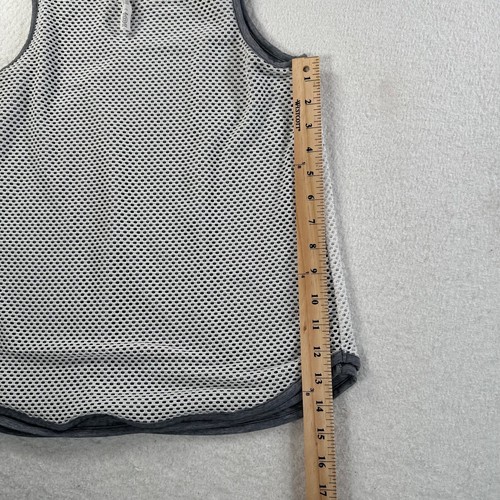Athleta Girl Tank Tops Lot of 2 X-Large Gray/White Mesh Layered Active - Picture 15 of 16