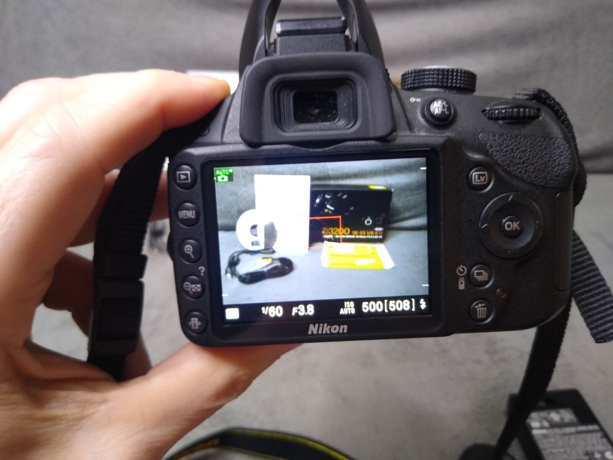 Nikon D3200 18-55 VR Kit Black Tested Working 18208254927| eBay