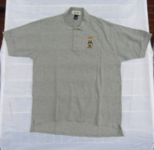 Vintage official Disney grey Mickey mouse Polo shirt - Size USA M - POTC