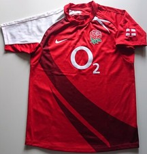 ENGLAND 2007/2008/2009 AWAY RUGBY UNION SHIRT NIKE SIZE S ADULT