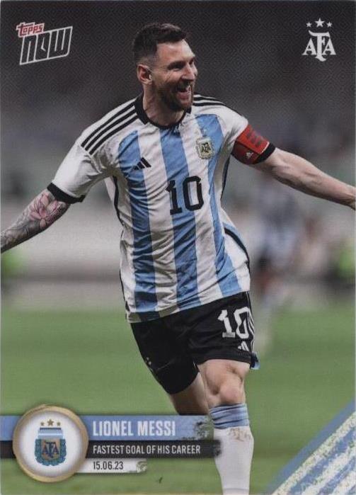 2023 Topps Now Argentine Football Association Lionel Messi #001