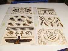 6 PKS OF METALLIC JEWELRY TATTOOS WITH BRAVE WINGS SHE FLIES, FREE SPIRIT,BRAVE