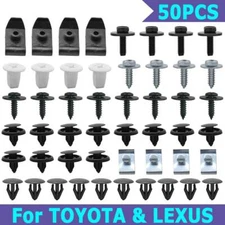 50Pcs For Toyota Lexus Under Engine Cover Clips Underbody Mudguard Shield Screws