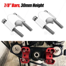 Handlebar Clamp Risers 7/8" Bars Kit 30mm Height For HONDA CRF250F 2019-2024