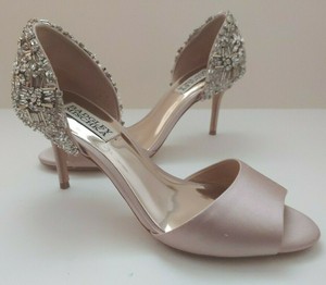 blush embellished heels